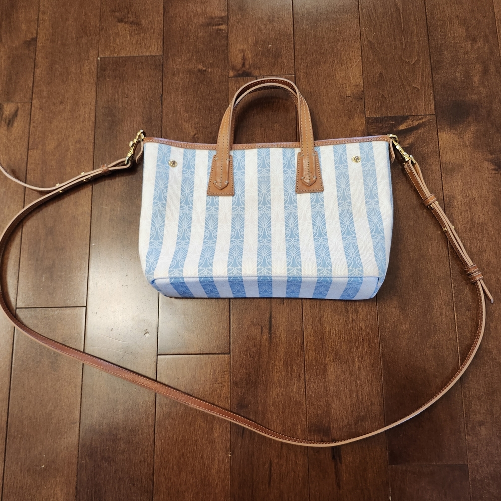 Liberty of London blue and white crossbody bag